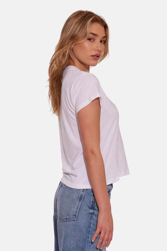  더 타일 클럽 반팔 티셔츠 타일 클럽 베베 럭스 티 화이트 - THE TILE CLUB