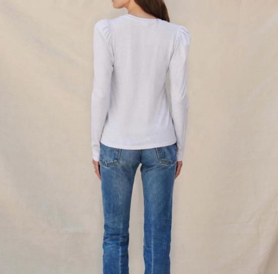  썬드라이 긴팔 티셔츠 잡드리 퍼프 슬리브 Ls 티셔츠 - SUNDRY