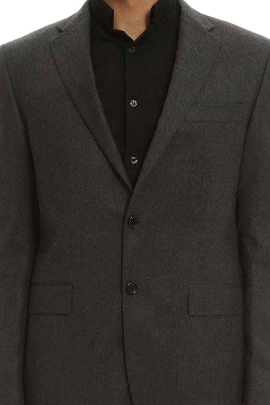  사이먼 스퍼 수트 자켓 Simon Spurr 플란넬 투버튼 노치 블레이저 - SIMON SPURR