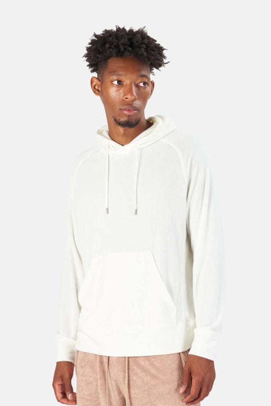  Blue&Cream 후드 티셔츠 블루&크림 풀 테리 풀오버 후드 티 쉬크 크림 - BLUE&CREAM