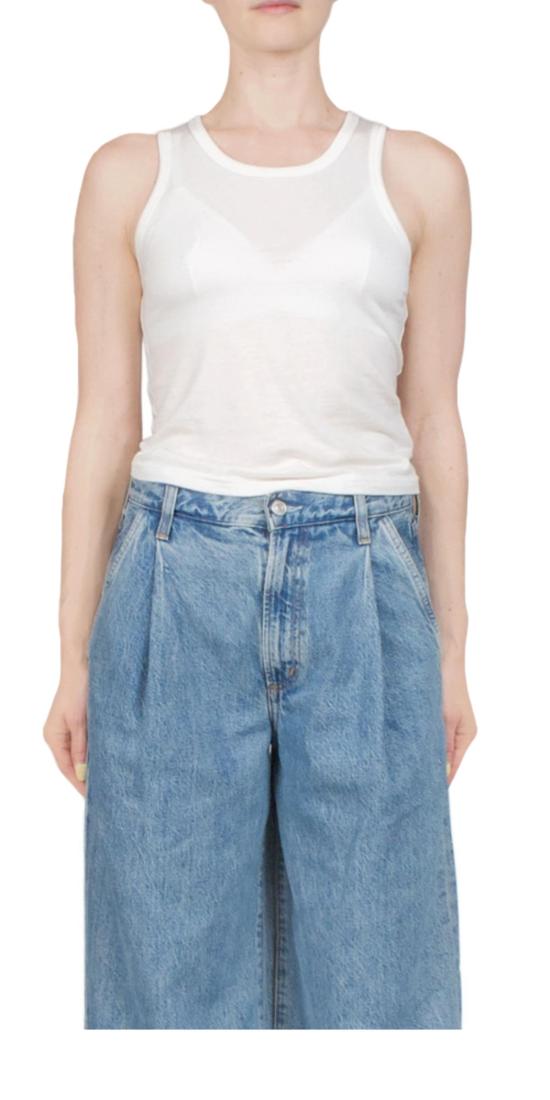  에태르네 민소매 티셔츠 에테르네 피티드 탱크 아이보리