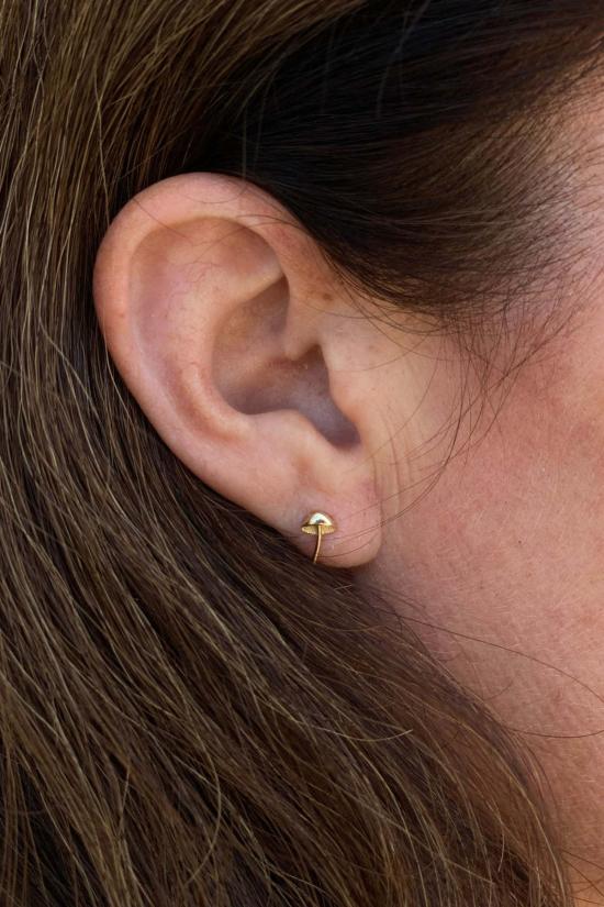  탈론 이어링 Talon Itty Bitty 머쉬룸 스터드 14k 골드 - TALON