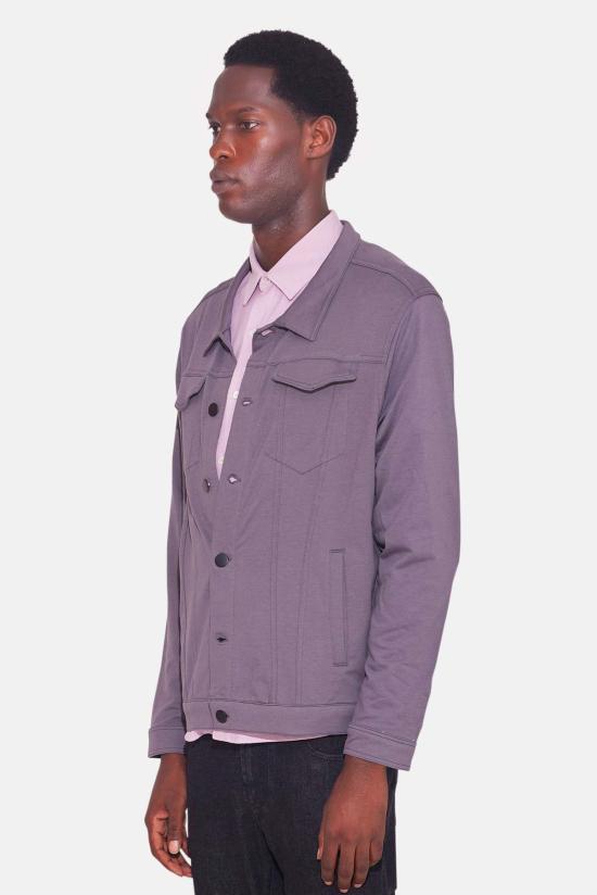  블루&크림 자켓 라이트 트러커 재킷 차콜 - BLUE&CREAM