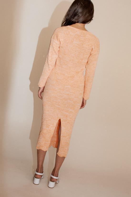  모즈 모즈 미디 스커트 모즈모즈샤인 스커트 피치 - MOZH MOZH