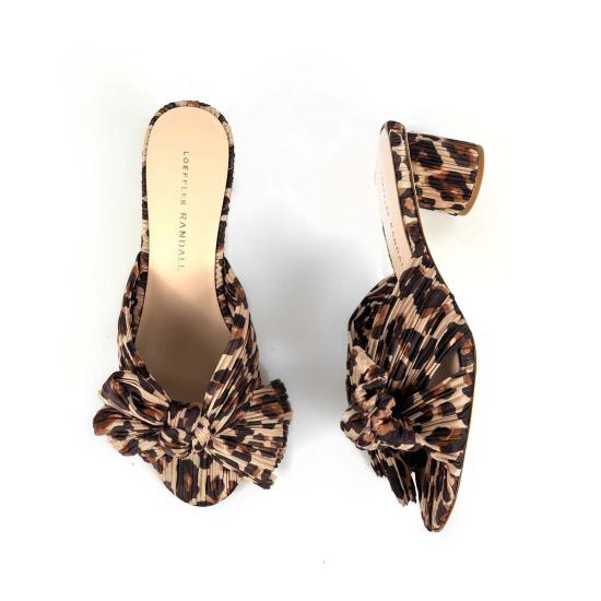  로플러랜달 뮬/슬리퍼 뢰플러 랜달 에밀리아  레오파드 - LOEFFLER RANDALL