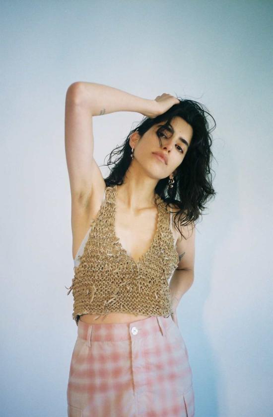  MAIMOUN 민소매 티셔츠 마이문 콰리 홀터 탑 베이지 - OTHER BRANDS