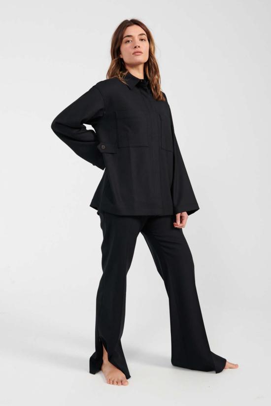  스튜디오 니콜슨 스트레이트 팬츠 리 트라우저 다크스트 네이비 - STUDIO NICHOLSON