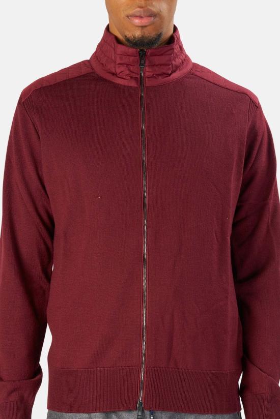  벨스타프 집업 니트 켈비 지퍼 카디건 옥스블러드 - BELSTAFF