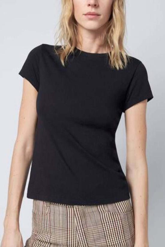  리던 반팔 티셔츠 Re/Done 60s 슬림 티 블랙