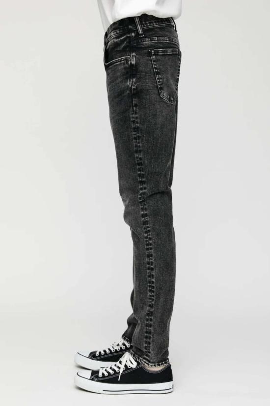  마우지 데님 팬츠 Moussy Starpeak 스키니 진 라이트 블랙 - MOUSSY