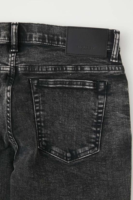  마우지 데님 팬츠 Moussy Starpeak 스키니 진 라이트 블랙 - MOUSSY