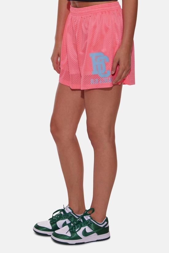  블루&크림 숏팬츠 메시 반바지 핫핑크 - BLUE&CREAM