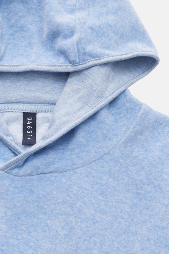  04651/ 후드 티셔츠 벨벳 후디 스카이 - 04651/A TRIP IN A BAG