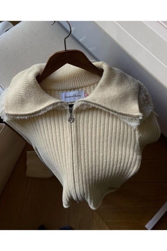  하우스오브써니 긴팔 티셔츠 하우스 오브 서니 더블 칼라 페기 버터 - HOUSE OF SUNNY