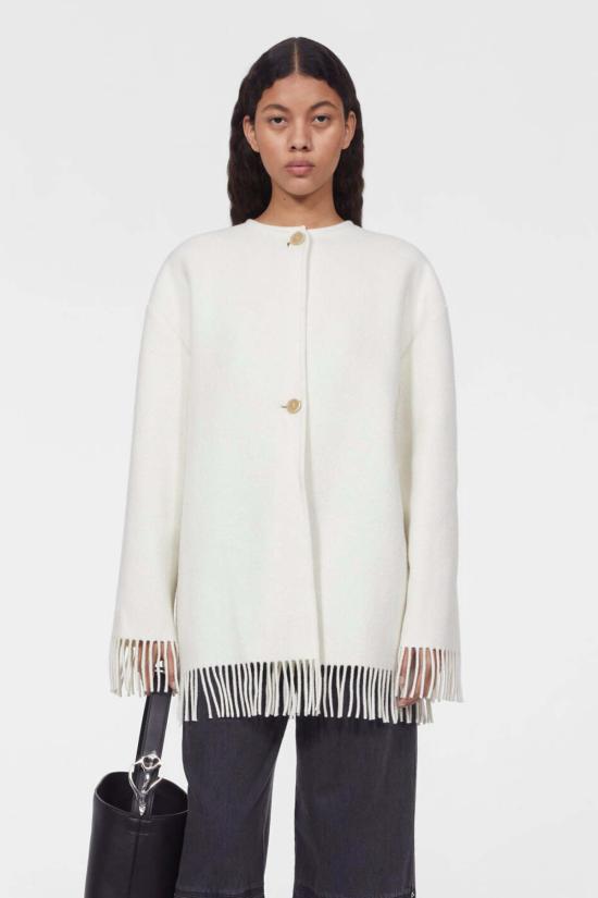  로데브예 자켓 Rodebjer Agnes 울  휘핑크림