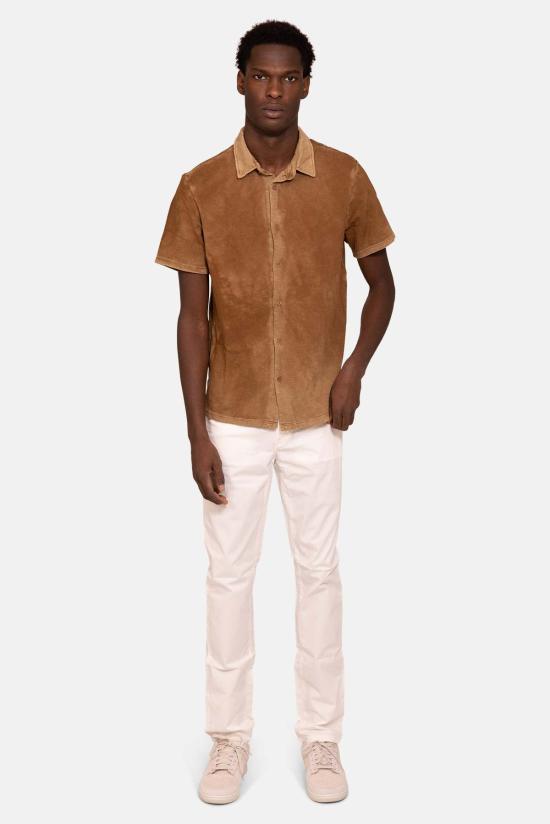  코튼 시티즌 반팔 셔츠 프레슬리 반팔 버튼다운 빈티지 클레이 - COTTON CITIZEN