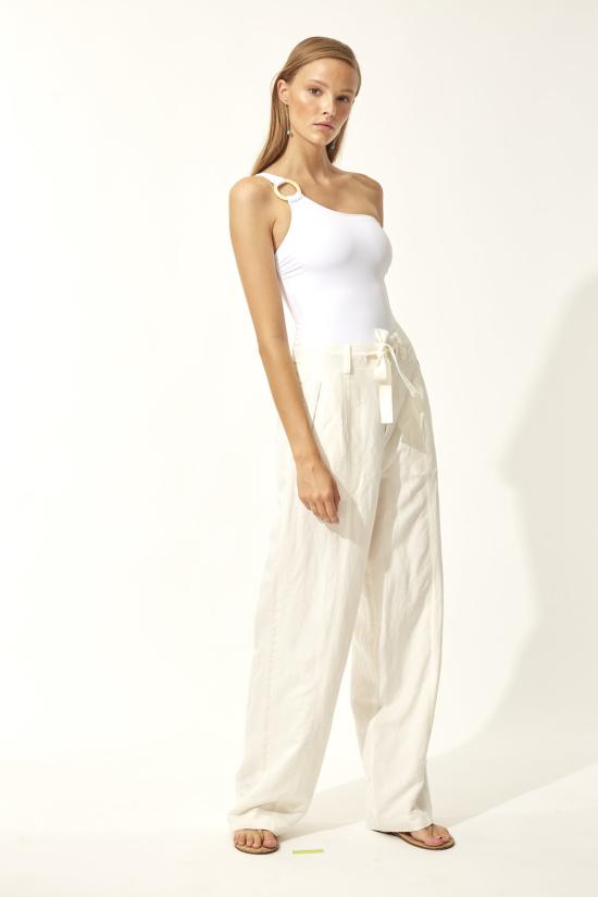  솔리드 앤 스트라이프 원피스 수영복 줄리아나 원피스 화이트 - SOLID AND STRIPED