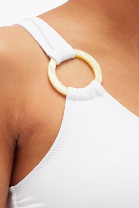  솔리드 앤 스트라이프 원피스 수영복 줄리아나 원피스 화이트 - SOLID AND STRIPED