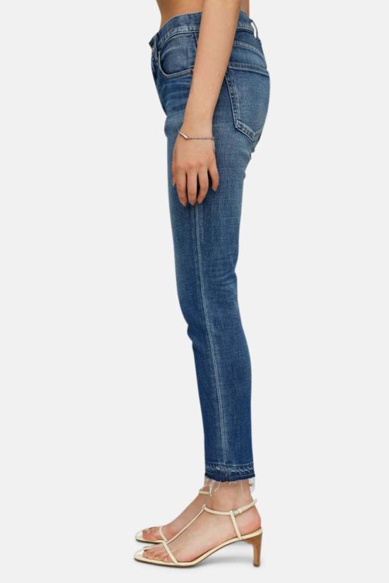  마우지 데님 팬츠 Moussy Clarence 스키니 진 라이트 블루 - MOUSSY