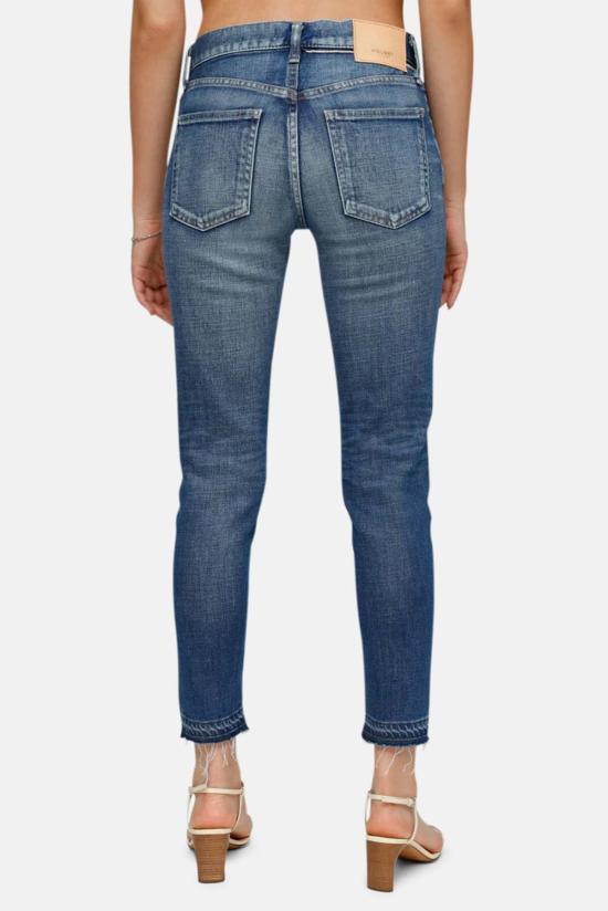  마우지 데님 팬츠 Moussy Clarence 스키니 진 라이트 블루 - MOUSSY