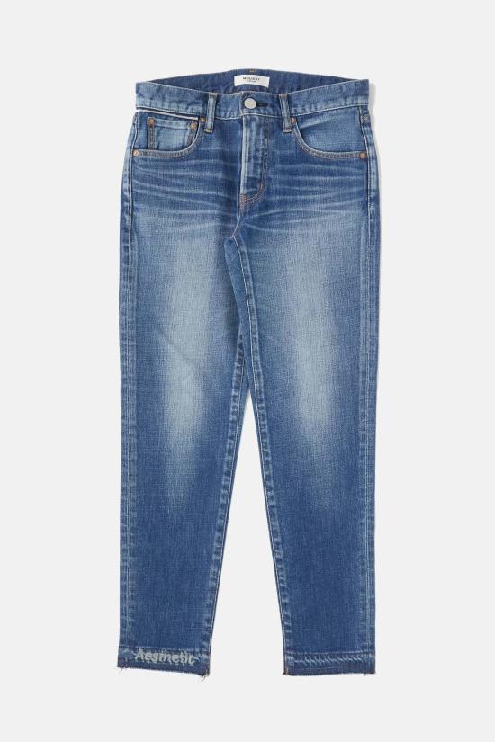  마우지 데님 팬츠 Moussy Clarence 스키니 진 라이트 블루 - MOUSSY