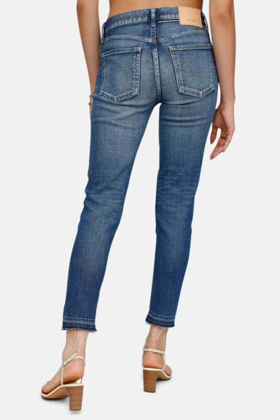  마우지 데님 팬츠 Moussy Clarence 스키니 진 라이트 블루 - MOUSSY