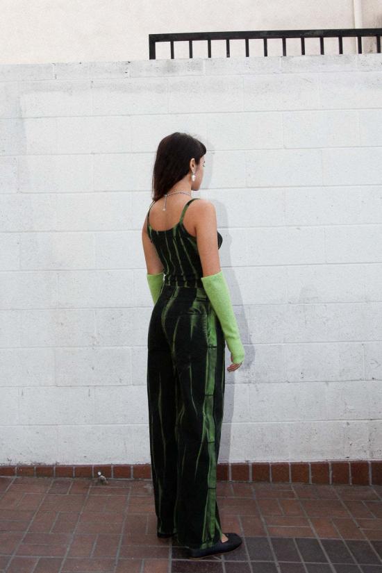  케이코 크롭 팬츠 Kk Co Meteor Pant Lime Jupiter Dye - KKCO