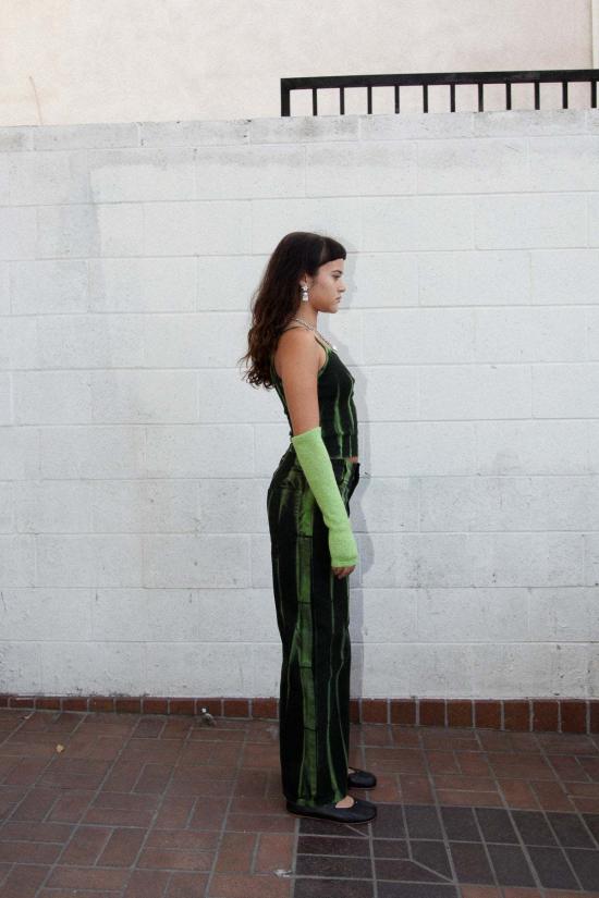  케이코 크롭 팬츠 Kk Co Meteor Pant Lime Jupiter Dye - KKCO