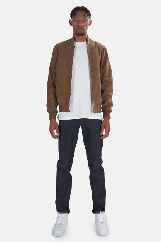  PRESIDENTS 자켓 프레지던트 레더 스웨이드 봄버 베이지