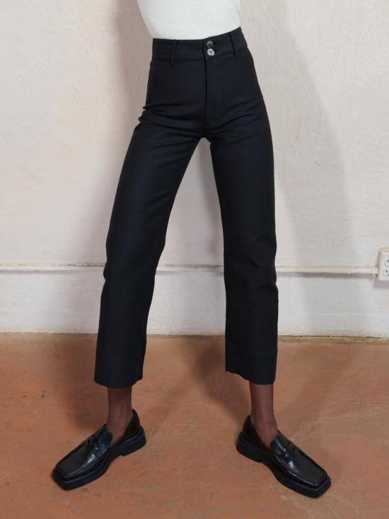  마리아 스탠리 스트레이트 팬츠 마리아스탠리 루나 팬츠 2.0 느와르 - MARIA STANLEY