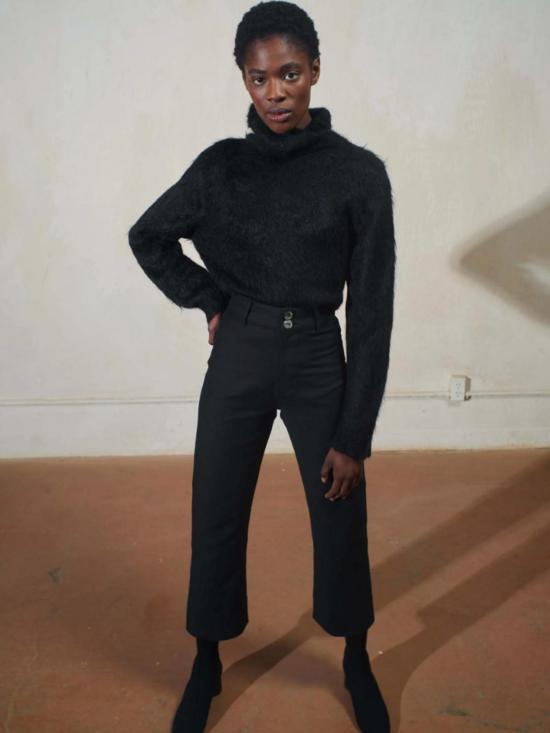  마리아 스탠리 스트레이트 팬츠 마리아스탠리 루나 팬츠 2.0 느와르 - MARIA STANLEY