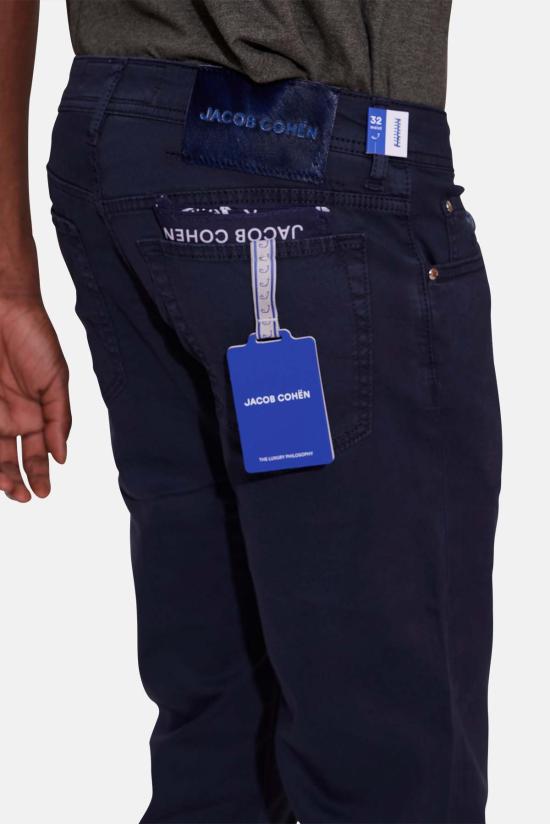  야콥코헨 스트레이트 팬츠 Jacob Cohen Bard 소프트 스트레치 트윌 5팩 네이비 블루 - JACOB COHËN