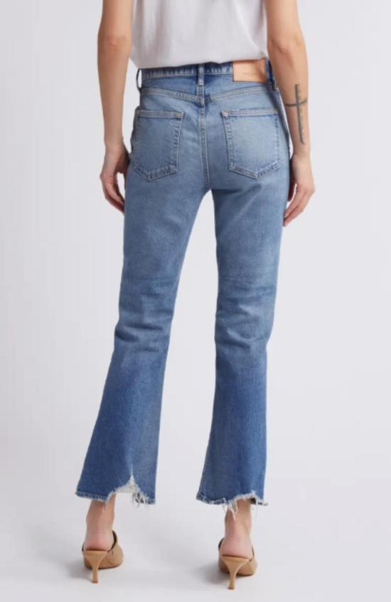  마우지 데님 팬츠 무시 Mv 브라이어우드 플레어 블루 - MOUSSY