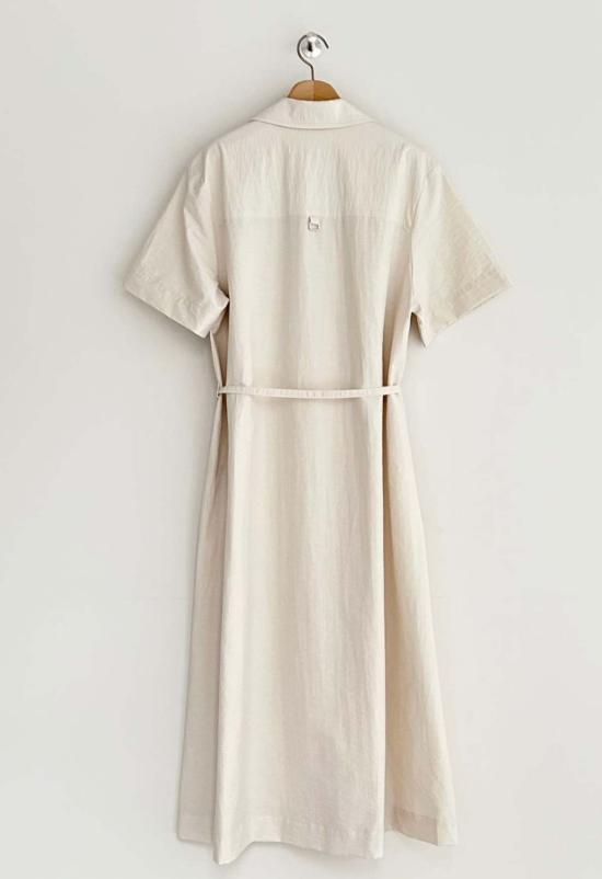  더 엔케이씨 스토어 롱 원피스 Nkc 스토어 토비 버튼 다운 드레스 스톤 - The NKC Store