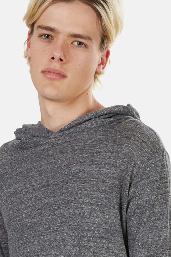  Blue&Cream 후드 티셔츠 블루&크림 58 풀오버 후드 숯 멜란지 - BLUE&CREAM