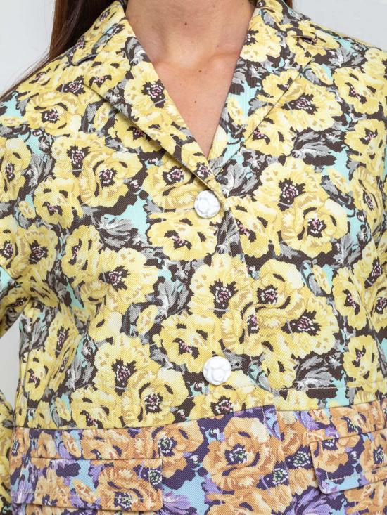  오디 자켓 프린트 데님 재킷 넥타 - ODEEH