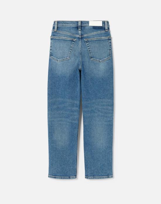  리던 데님 팬츠 Re/Done 70년대 스토브 파이프 진 웨스턴 블루 - RE/DONE