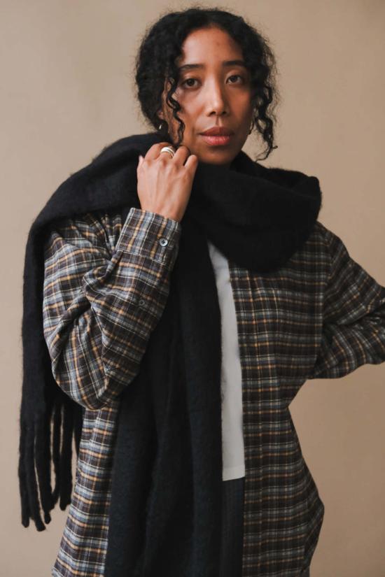  파이프앤로우 머플러/스카프 청키 솔리드 스카프