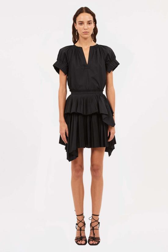  울라 존슨 미디 스커트 주노 스커트 누아르 - ULLA JOHNSON