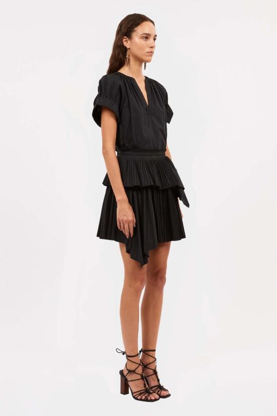  울라 존슨 미디 스커트 주노 스커트 누아르 - ULLA JOHNSON