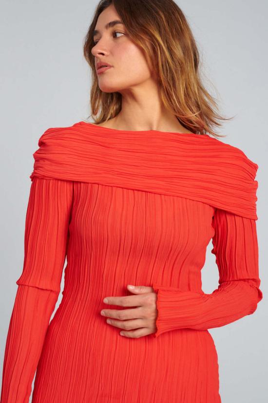  Nomia 숏 원피스 노미아 숄더 오버레이 드레스 칠리