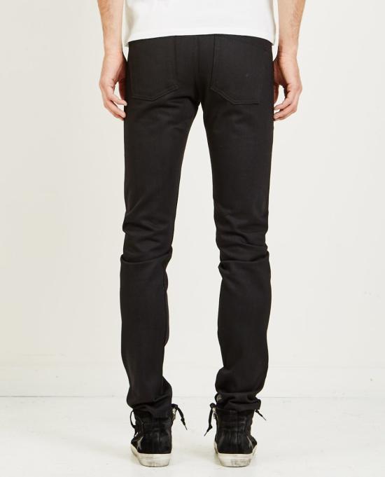  네이키드 & 페이머스 데님 팬츠 네이키드 앤 페이머스 슈퍼 가이 솔리드 블랙 셀비지 진 솔리드 블랙 - NAKED & FAMOUS