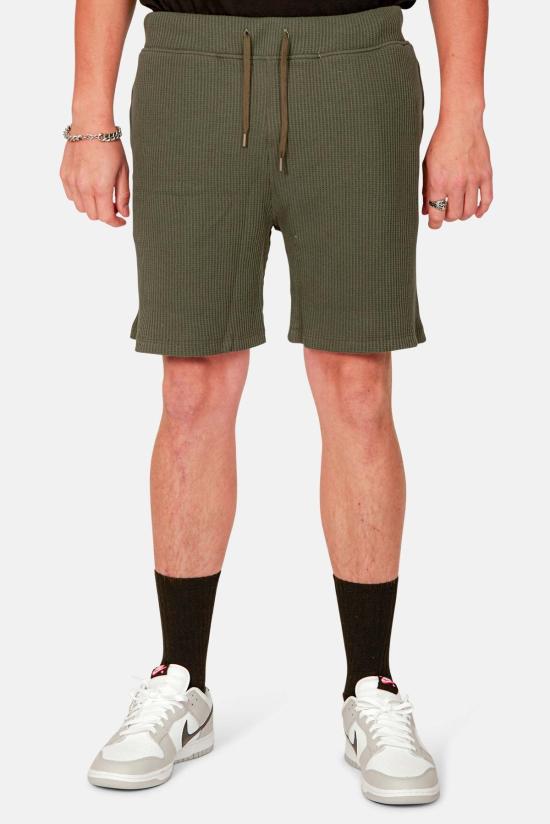  블루&크림 숏팬츠 와플 쇼트 올리브 - BLUE&CREAM