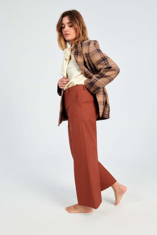  삼소앤삼소 수트 자켓 Samsoe Samsoe Kajsa 블레이저 체크 무늬 - SAMSOE SAMSOE