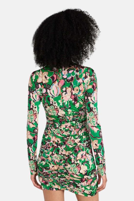  에이엘씨 숏 원피스 A.L.C. 키키 드레스 에메랄드 멀티 - A.L.C.