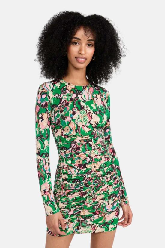  에이엘씨 숏 원피스 A.L.C. 키키 드레스 에메랄드 멀티