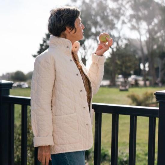  Utility Canvas 봄버 자켓 유틸리티 캔버스 퀼팅 스냅 재킷