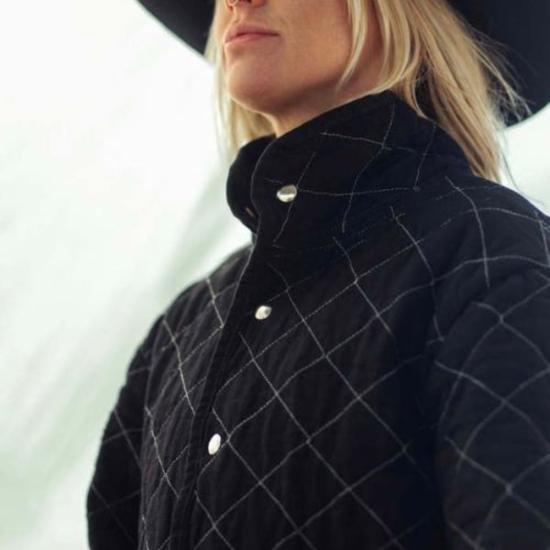  유틸리티 캔버스 봄버 자켓 퀼팅 스냅 재킷 - UTILITY CANVAS