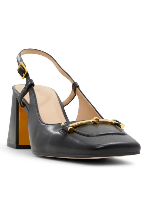  테드베이커 샌들 Ted Baker Mia Icon 가죽 슬링백 펌프스 블랙