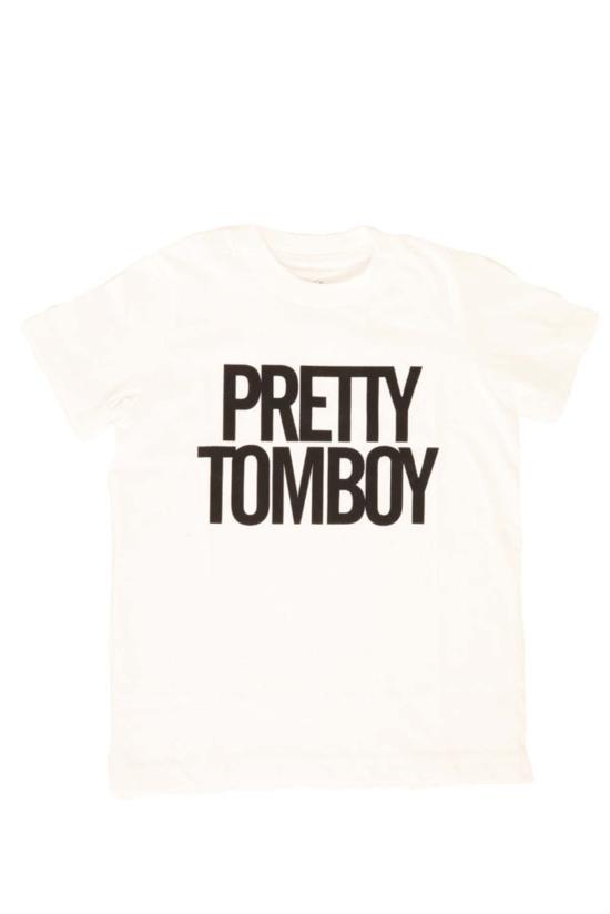  [키즈] 블루&크림 탑 키즈  프리티 톰보이 티 화이트